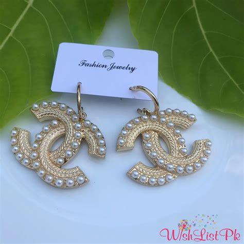 chanel handbag earrings|chanel earrings price list.